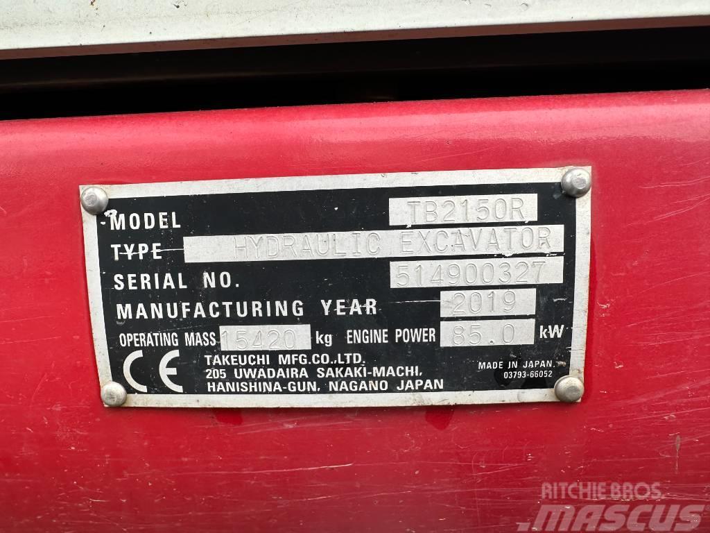 Takeuchi TB2150R Pásové rýpadlá
