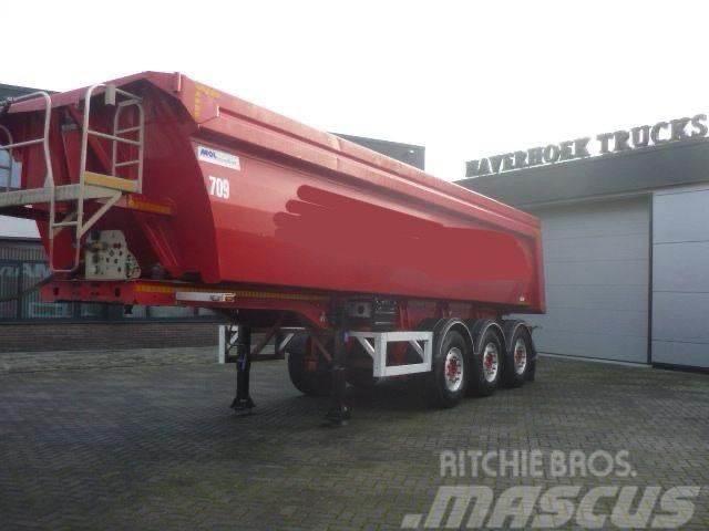 MOL 28m3 3 axle tipper trailer Alubox - Steelchassis ( Sklápacie návesy
