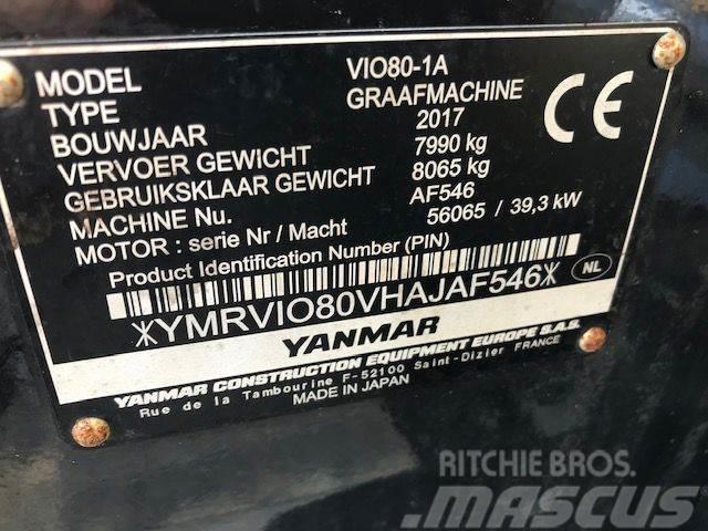 Yanmar VIO80 Pásové rýpadlá