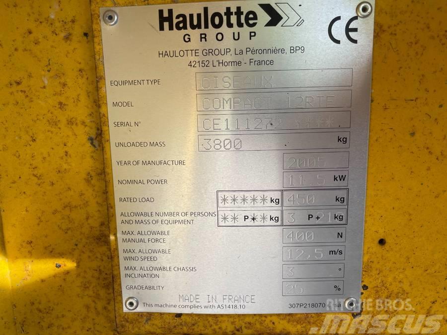 Haulotte Compact 12 RTE Nožnicové zdvíhacie plošiny