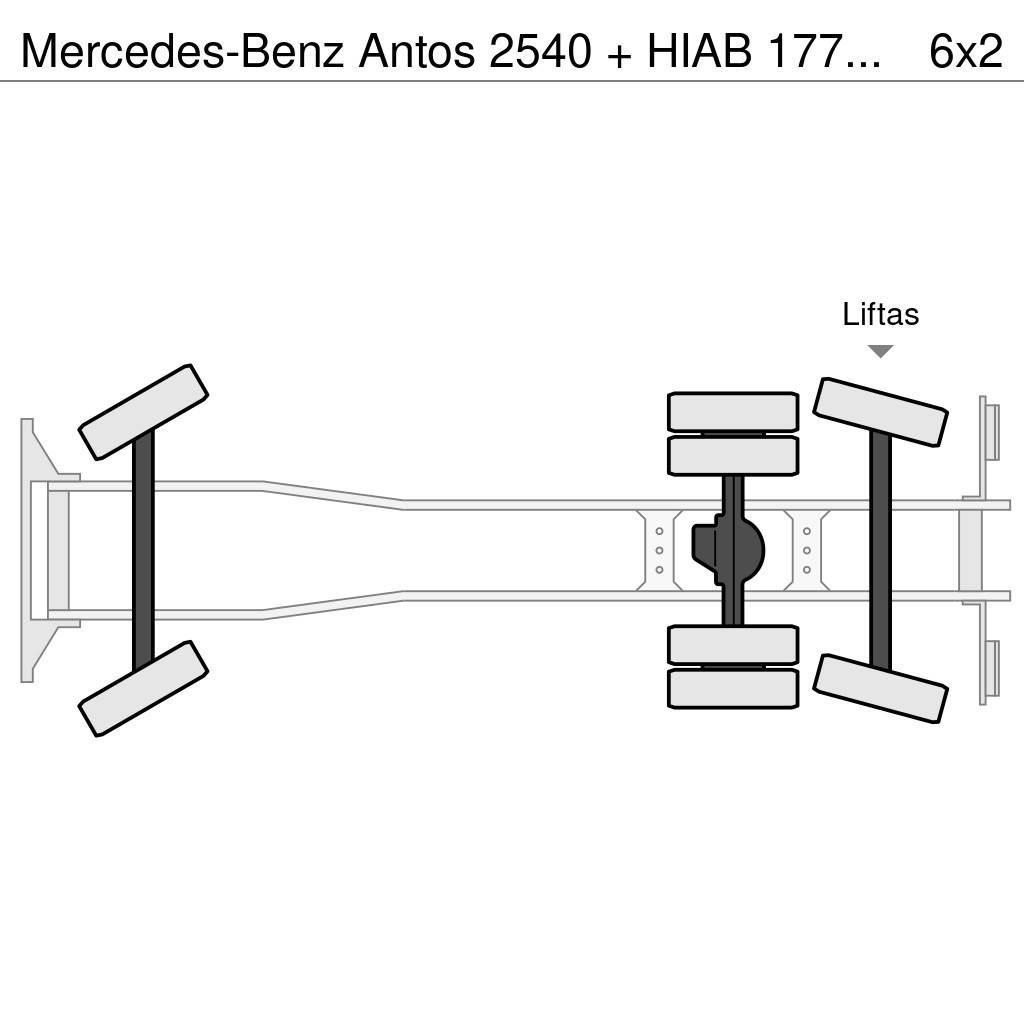Mercedes-Benz Antos 2540 + HIAB 177K Pro/Hipro Univerzálne terénne žeriavy
