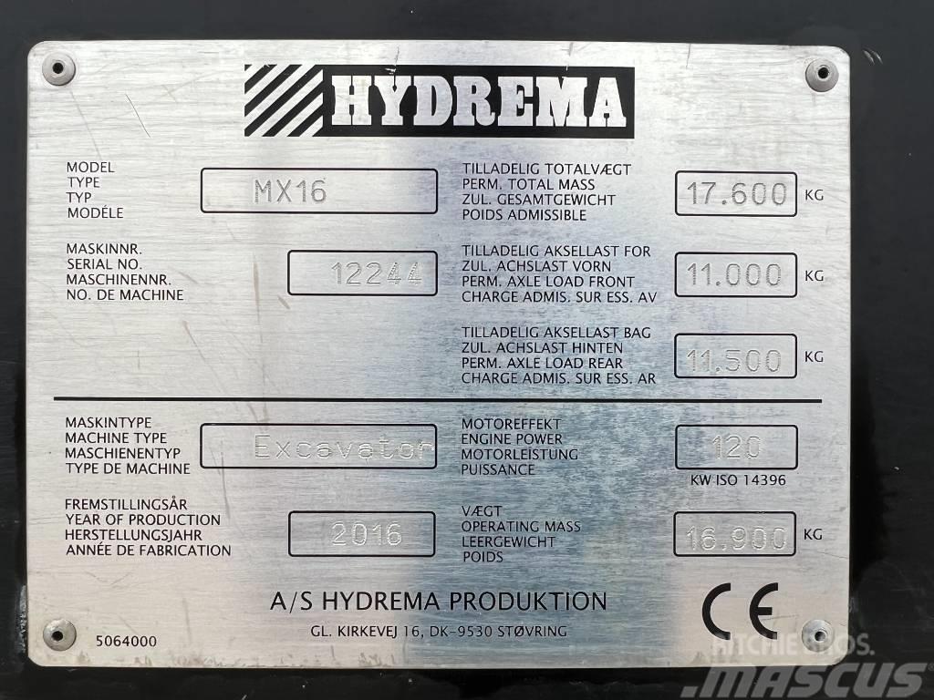 Hydrema MX 16 Kolesové rýpadlá