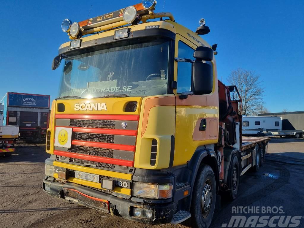 Scania R 144 GB Autožeriavy, hydraulické ruky