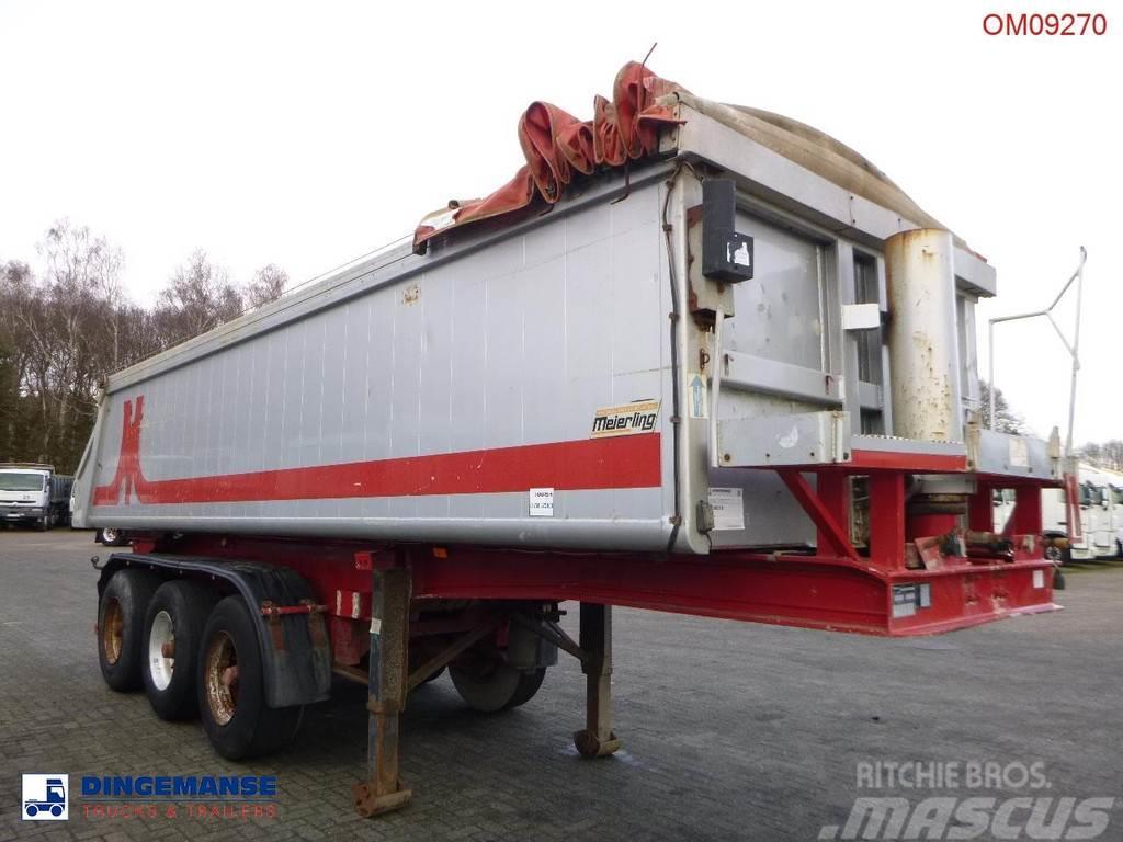 Meierling Tipper trailer alu 21 m3 + tarpaulin Sklápacie návesy
