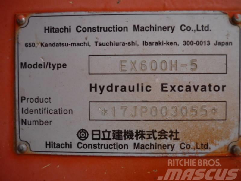 Hitachi EX 600 H-5 Pásové rýpadlá