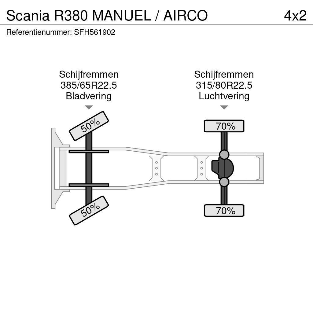 Scania R380 MANUEL / AIRCO Ťahače