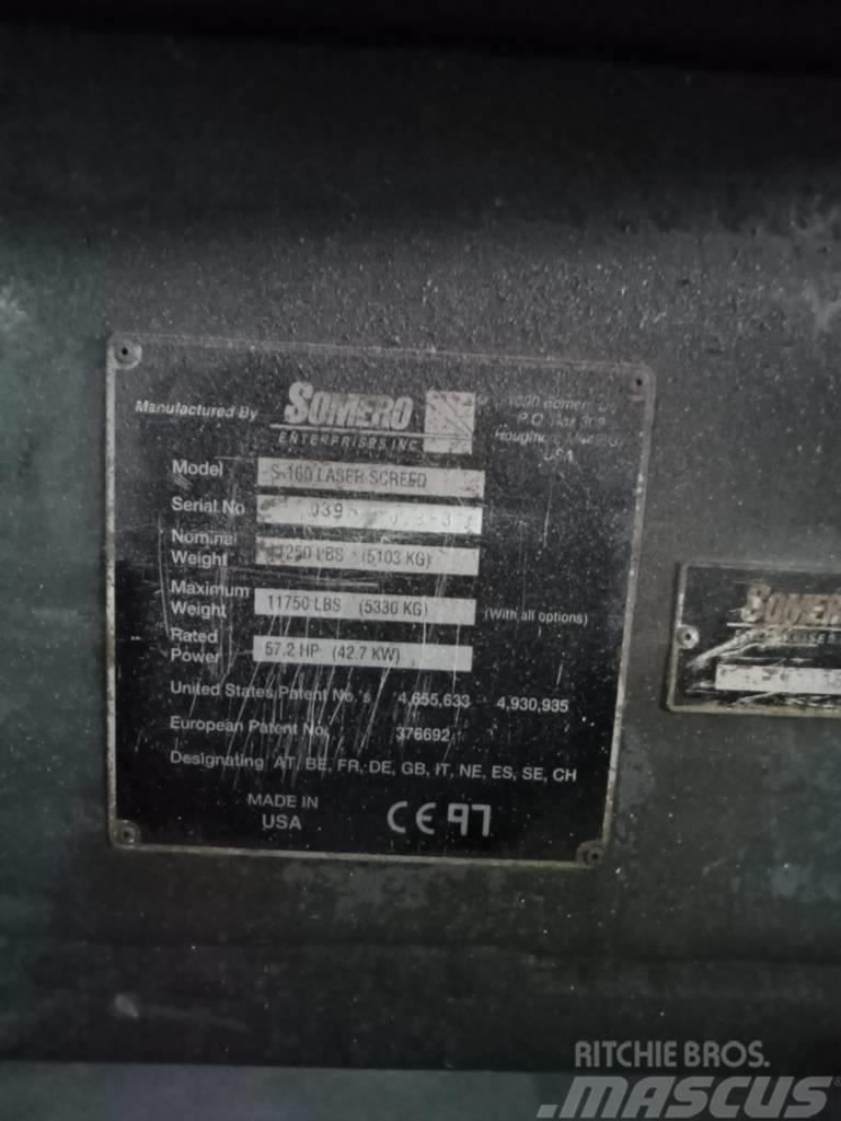 Somero S-160 Laser Screed Výložníky betónu