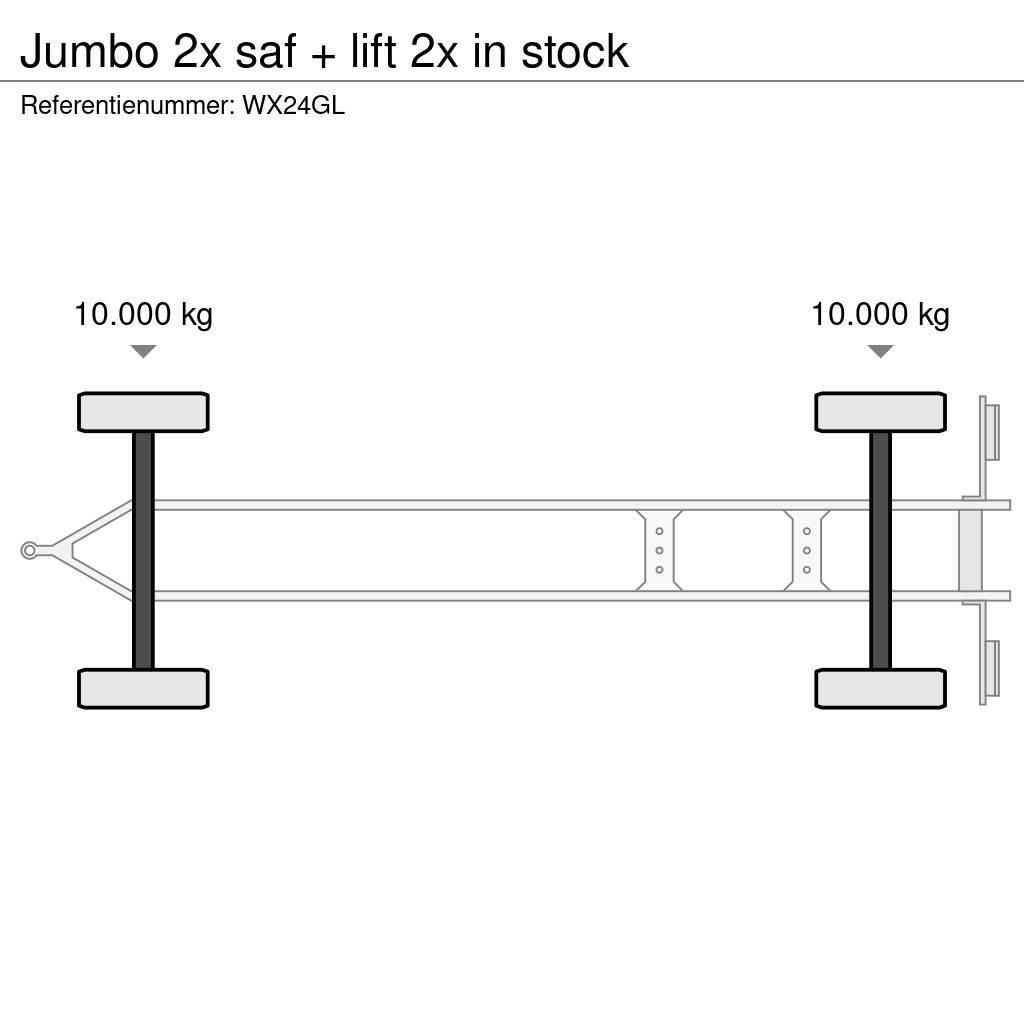 Jumbo 2x saf + lift 2x in stock Skriňové prívesy