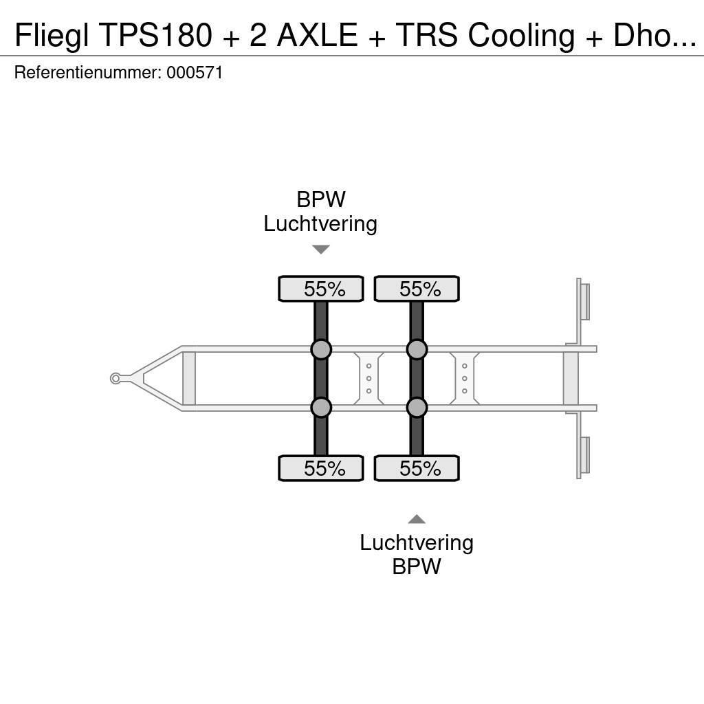 Fliegl TPS180 + 2 AXLE + TRS Cooling + Dhollandia Lift Chladiarenské prívesy