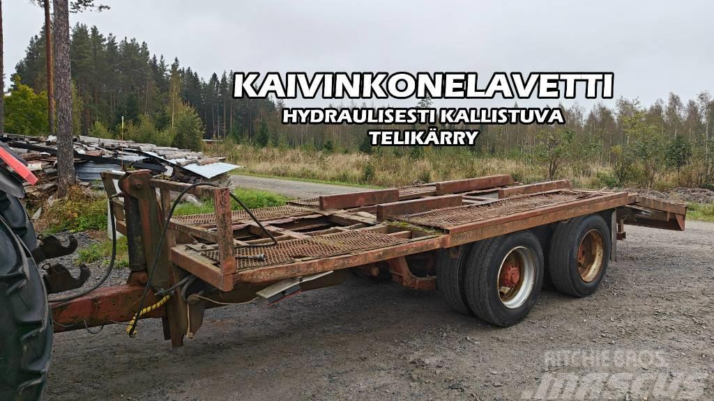  Koneenkuljetuslavetti Hydraulinen telilava - VIDEO Nízko rámové nákladné automobily