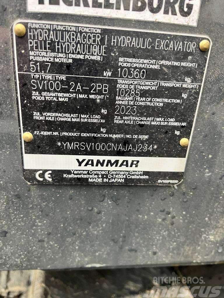 Yanmar SV100-2A 2PB Verstellausleger Powertilt HS08 Midi rýpadlá 7 t - 12 t