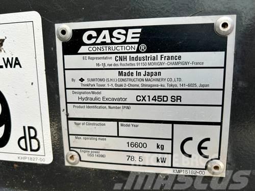 CASE CX145D SR Pásové rýpadlá