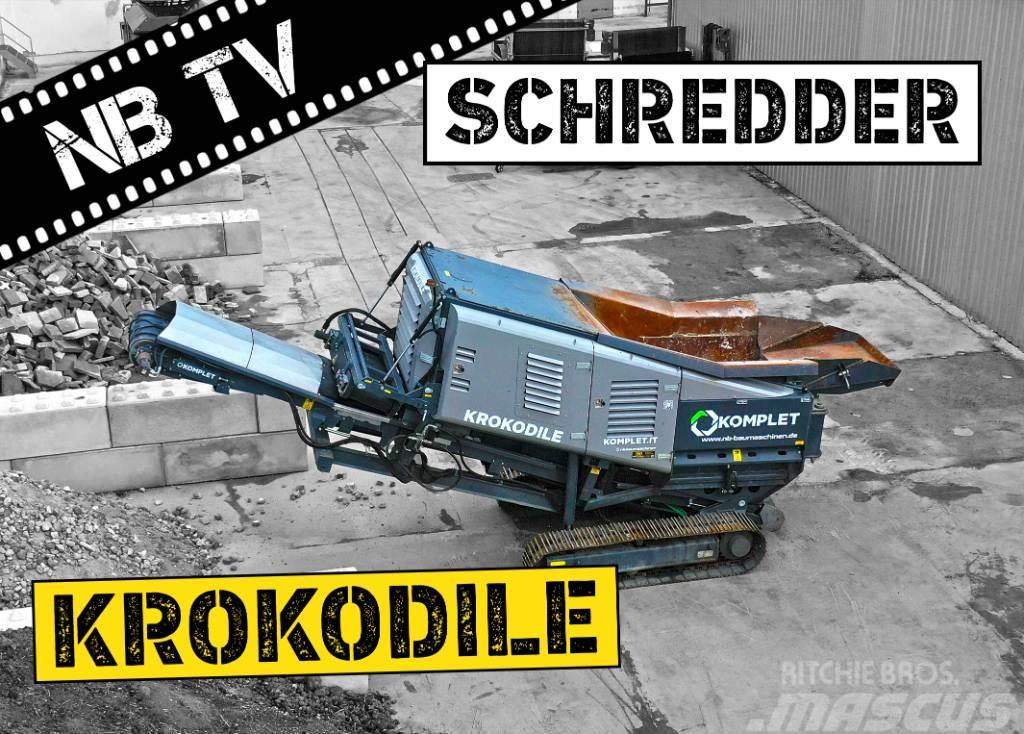 Komplet Mobiler Schredder Krokodile - bis zu 200 t/h Drviče odpadu