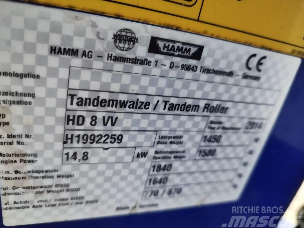 Hamm HD 8 VV Tandemové valce