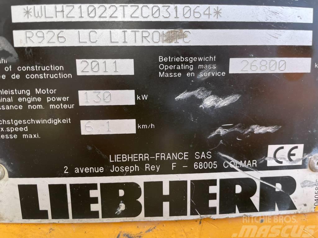Liebherr R 926 LC Pásové rýpadlá