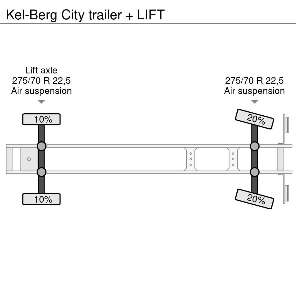 Kel-Berg City trailer + LIFT Plachtové návesy