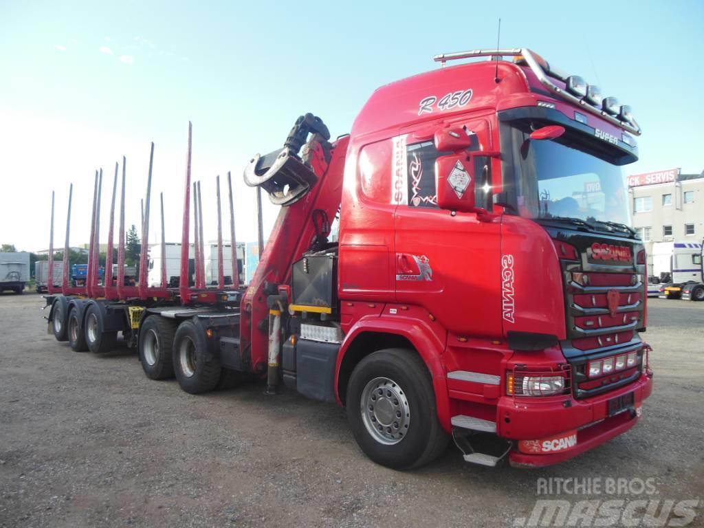 Scania R 450 Nákladné vozidlá na prepravu dreva