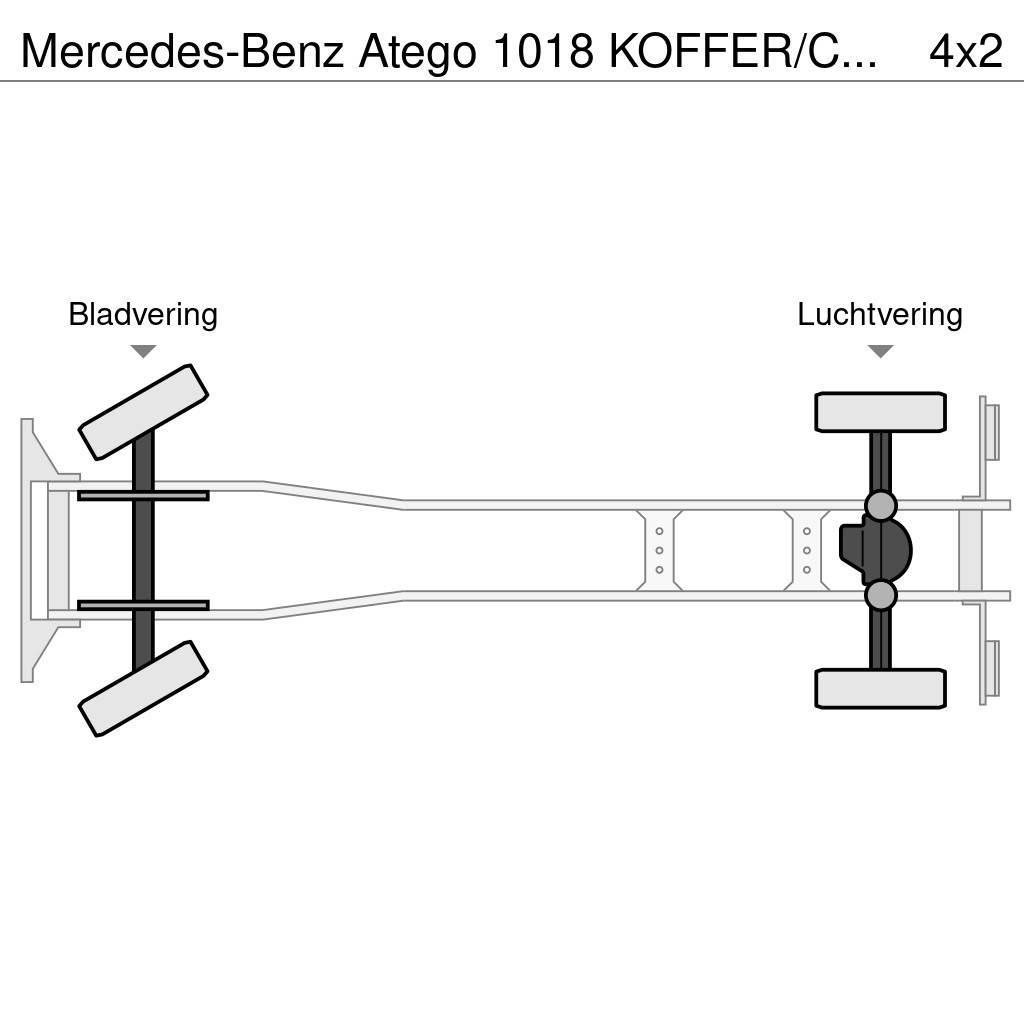 Mercedes-Benz Atego 1018 KOFFER/CAISSE + D'HOLLANDIA 1500 KG Skriňová nadstavba