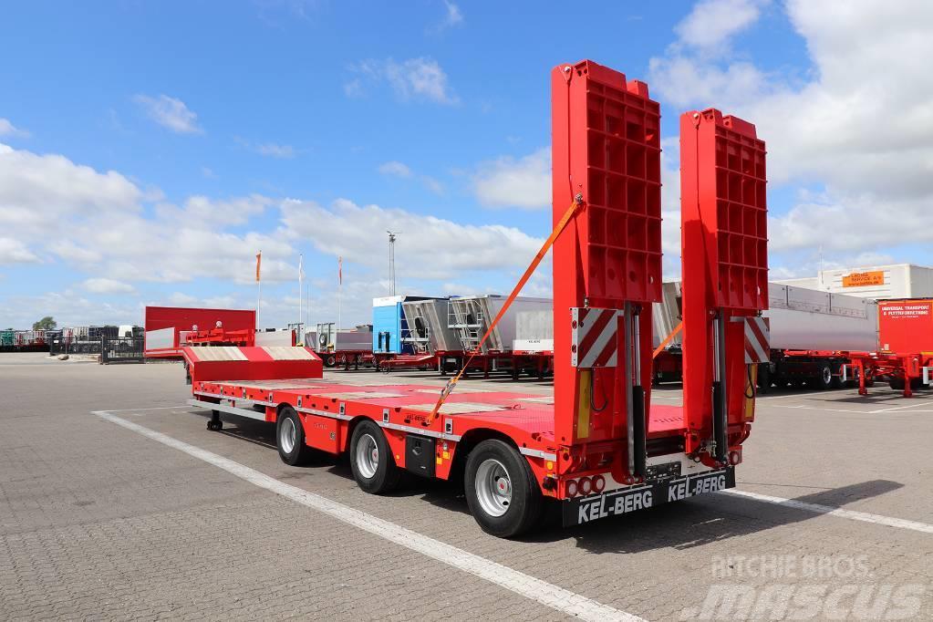 Kel-Berg S500R 3 akslet maskintrailer velutstyrt. Nízko rámové nákladné automobily