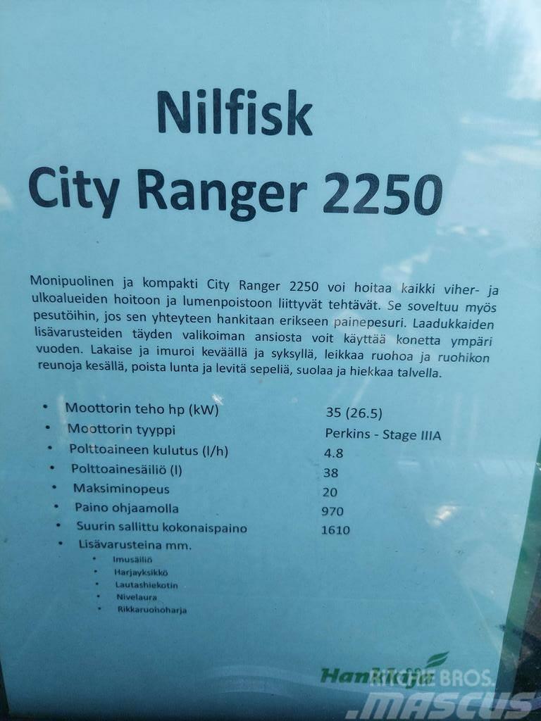  MUUT YMPÄRISTÖKONEET NILFISK CITY RANGER 2250 Ďalšie komunálne stroje
