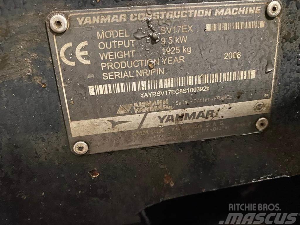 Yanmar SV17SXE Čelné nakladače a rýpadlá