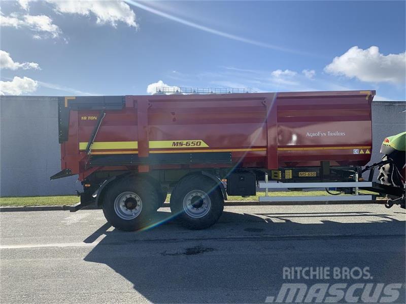 Agrofyn Trailers 18 tons bagtipvogn Vyklápacie prívesy