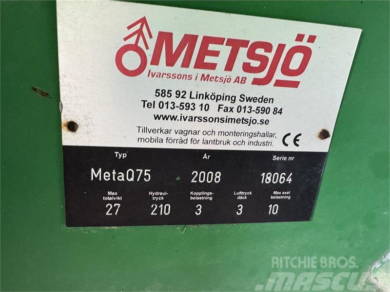 Metsjö MetaQ 75 Skiftelandsvogn Prívesy na všeobecné použitie