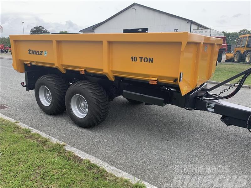 Tinaz 10 tons dumpervogn med hydr. bagklap - 60 cm sider Ďalšie komunálne stroje