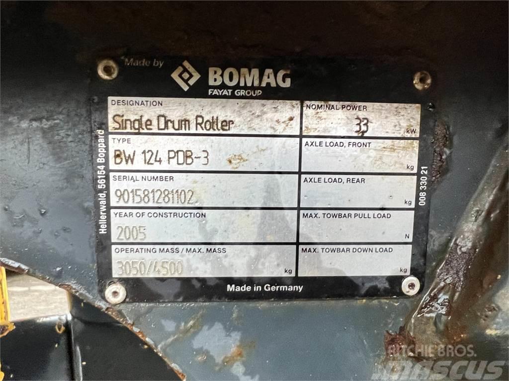 Bomag BW 124 PDB-3 - 3.000 kg. / Tromle / 1.400T Ťahačové valce