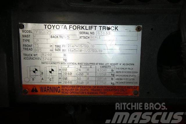 Toyota 7FGCU25 Iné