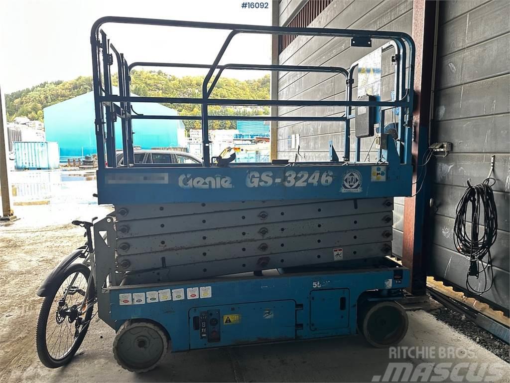 Genie GS 3246 Scissor lift. Delivered certified Nožnicové zdvíhacie plošiny