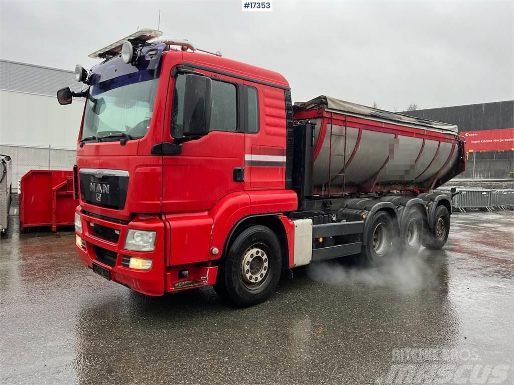 MAN TGS 35.480 asphalt truck 8x4 w/ hydraulic canopy a Ďalšie nákladné vozidlá