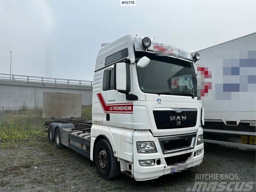 MAN TGX 26.480 6x2 Container truck w/ lift. Rep object Nosiče kontajnerov/Prepravníky kontajnerov