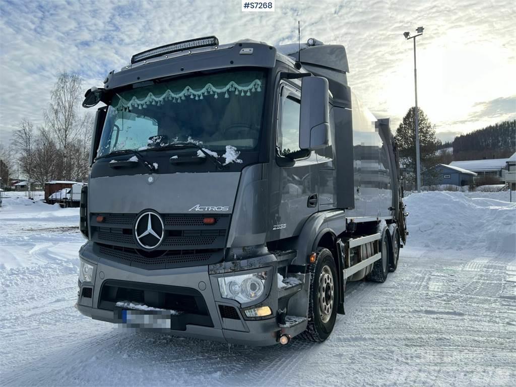 Mercedes-Benz Actros 963-0-C Garbage Truck Rear Loader SEE VIDEO Smetiarske vozidlá