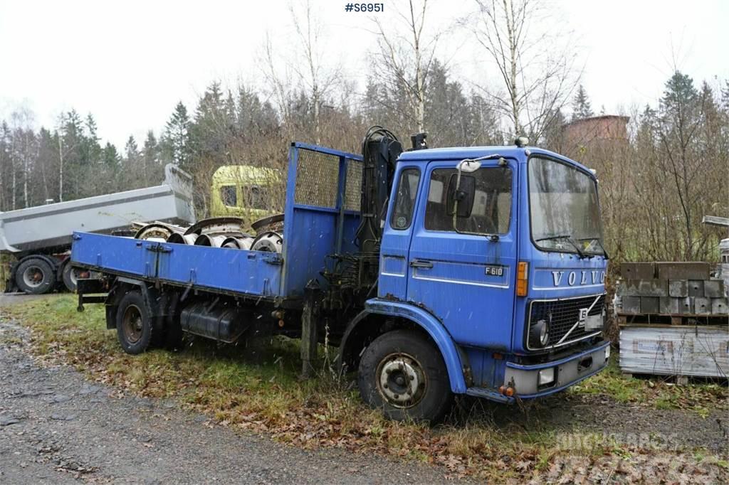 Volvo F610 4x2 Old truck with crane REP.OBJECT Autožeriavy, hydraulické ruky