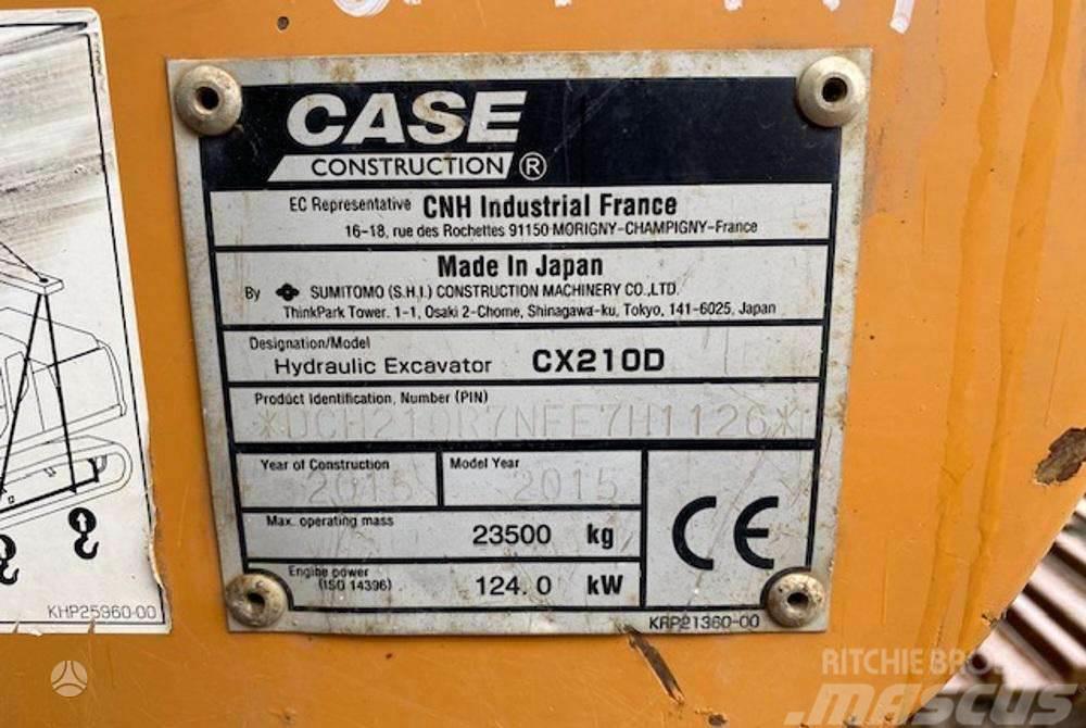 CASE CX210 D garantija 300val Pásové rýpadlá