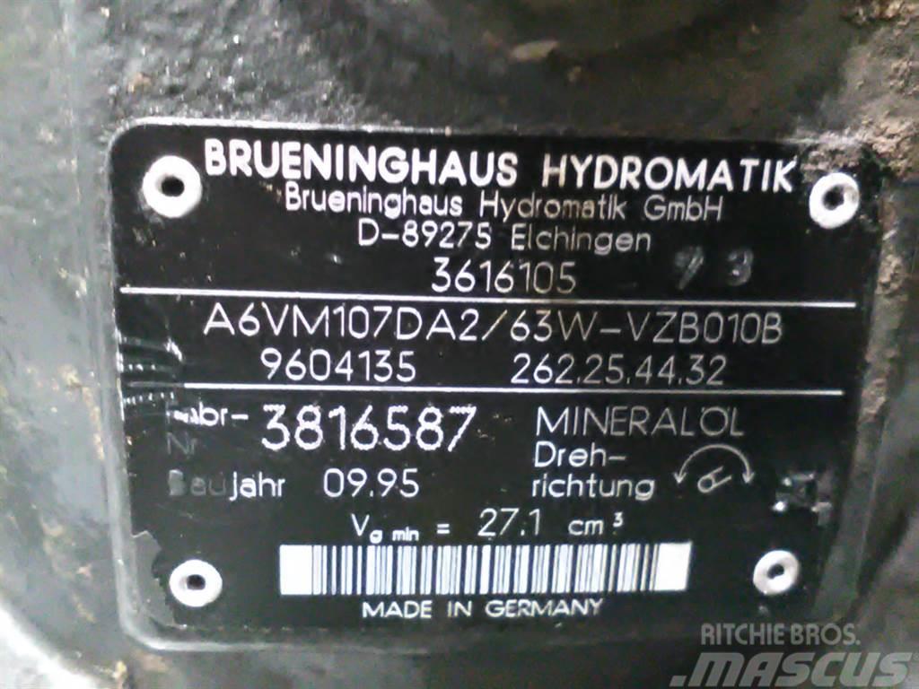 Brueninghaus Hydromatik A6VM107DA2/63W - Kramer 320 -Drive motor/Fahrmotor Hydraulika