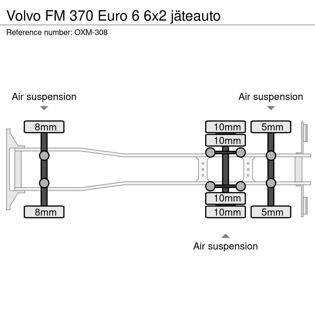 Volvo FM 370 Euro 6 6x2 jäteauto Smetiarske vozidlá