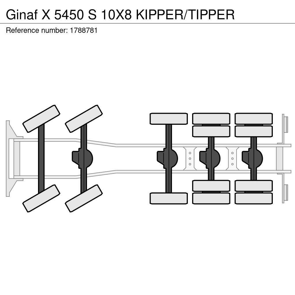 Ginaf X 5450 S 10X8 KIPPER/TIPPER Sklápače