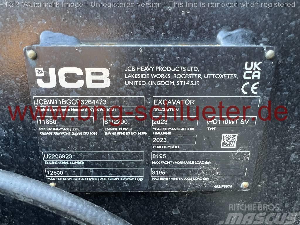 JCB Hydradig 110W BLACK -Demo- Kolesové rýpadlá
