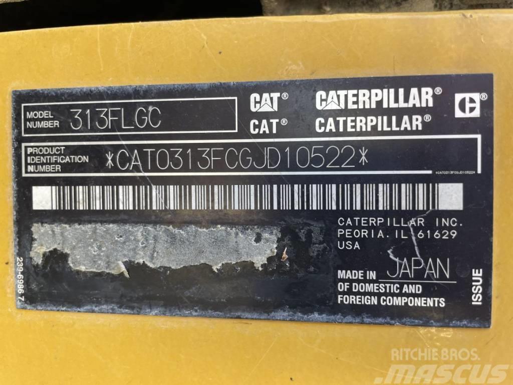 Caterpillar 313 F LGC Pásové rýpadlá