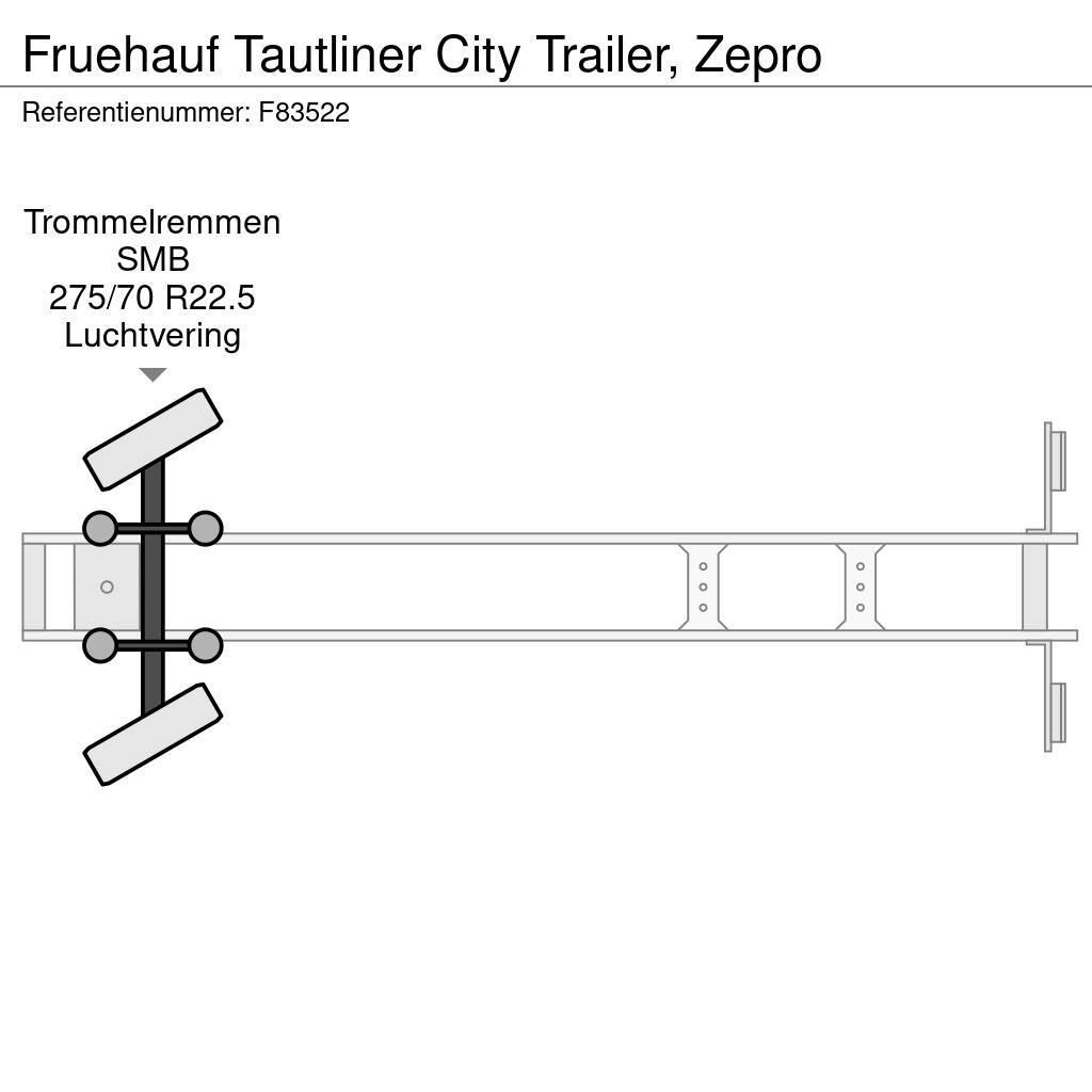 Fruehauf Tautliner City Trailer, Zepro Plachtové návesy