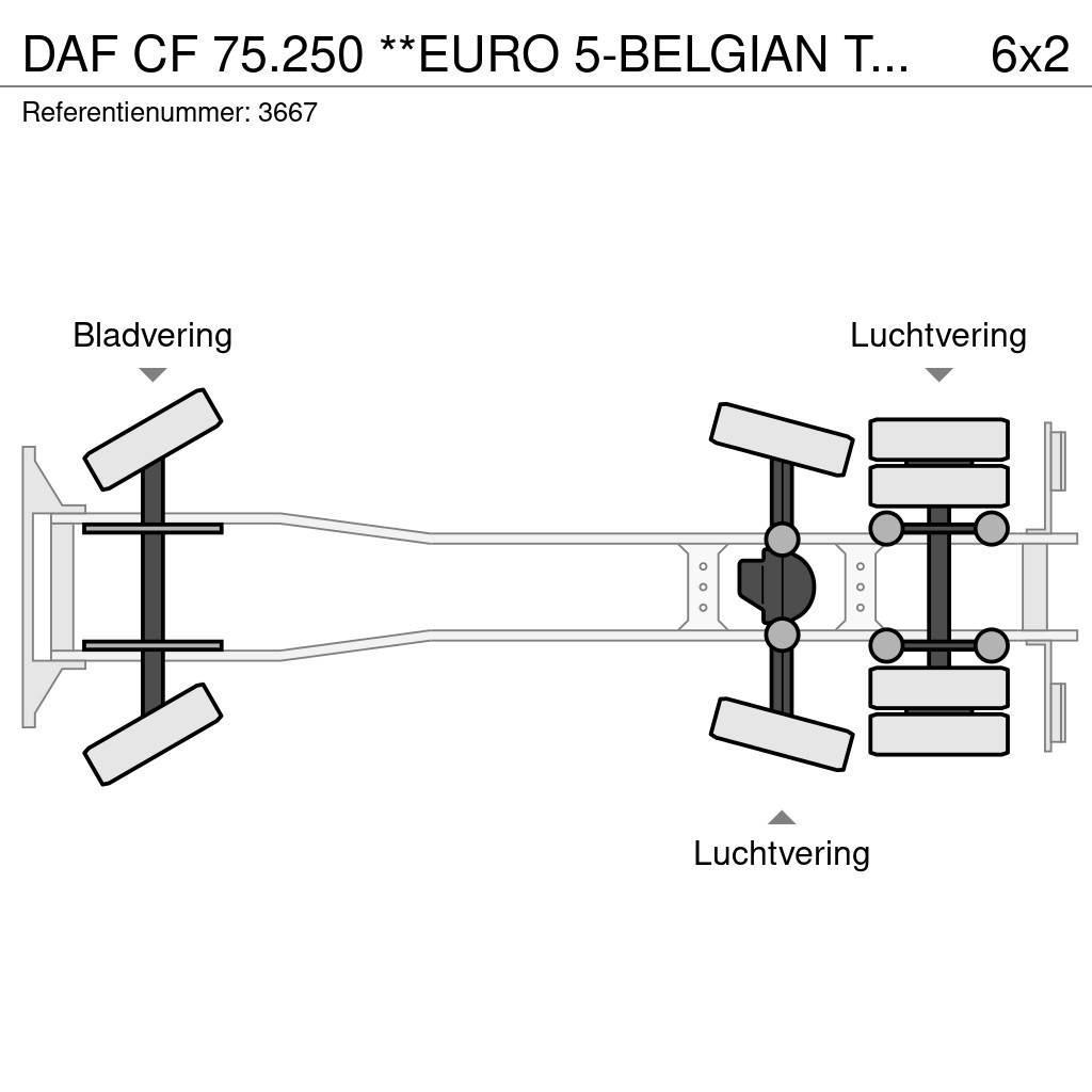 DAF CF 75.250 **EURO 5-BELGIAN TRUCK-REFUSE TRUCK** Smetiarske vozidlá