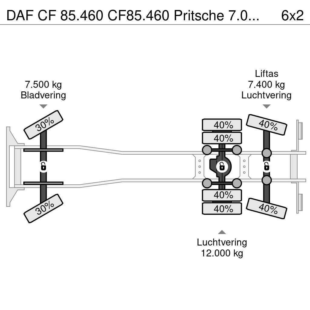 DAF CF 85.460 CF85.460 Pritsche 7.00m Euro5 Nákladné vozidlá s bočnou zhrnovacou plachtou