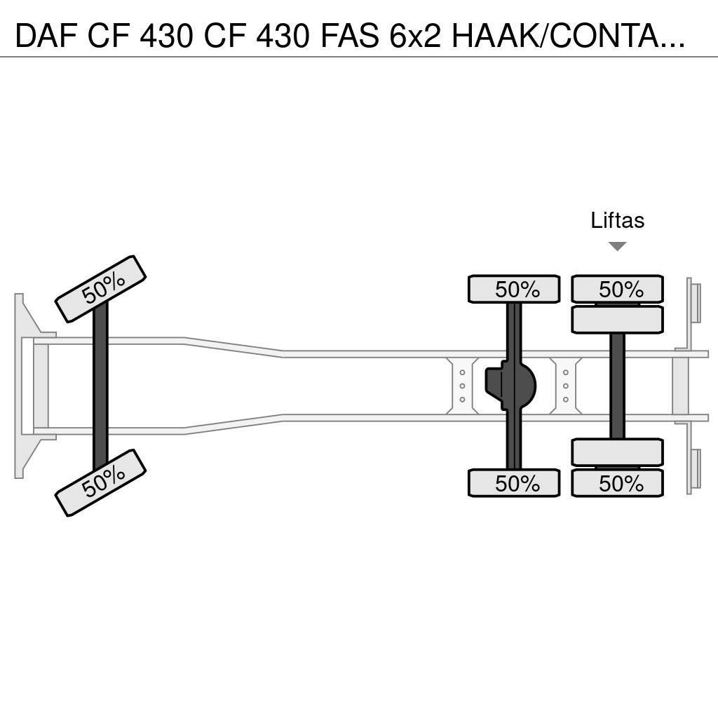 DAF CF 430 CF 430 FAS 6x2 HAAK/CONTAINER!!2018!! Hákový nosič kontajnerov