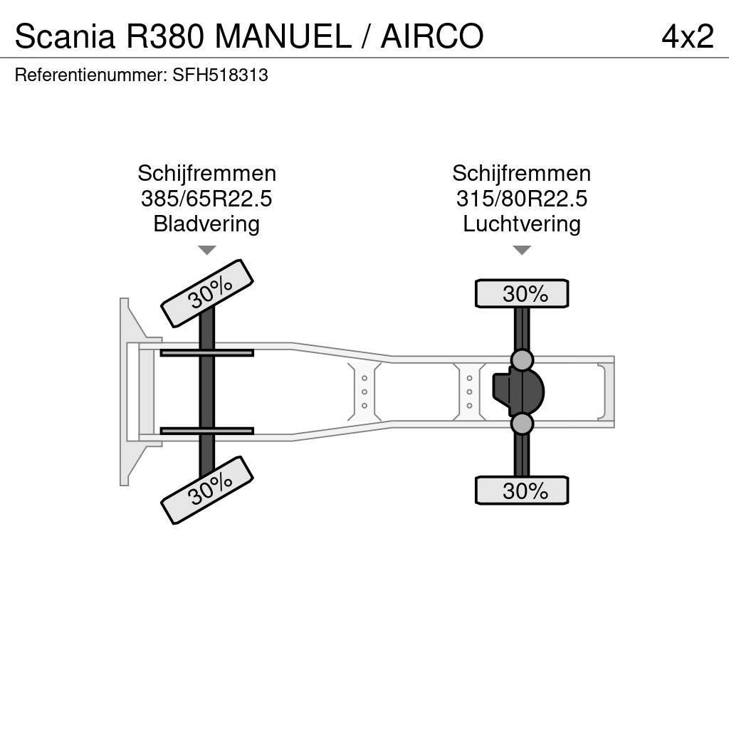 Scania R380 MANUEL / AIRCO Ťahače