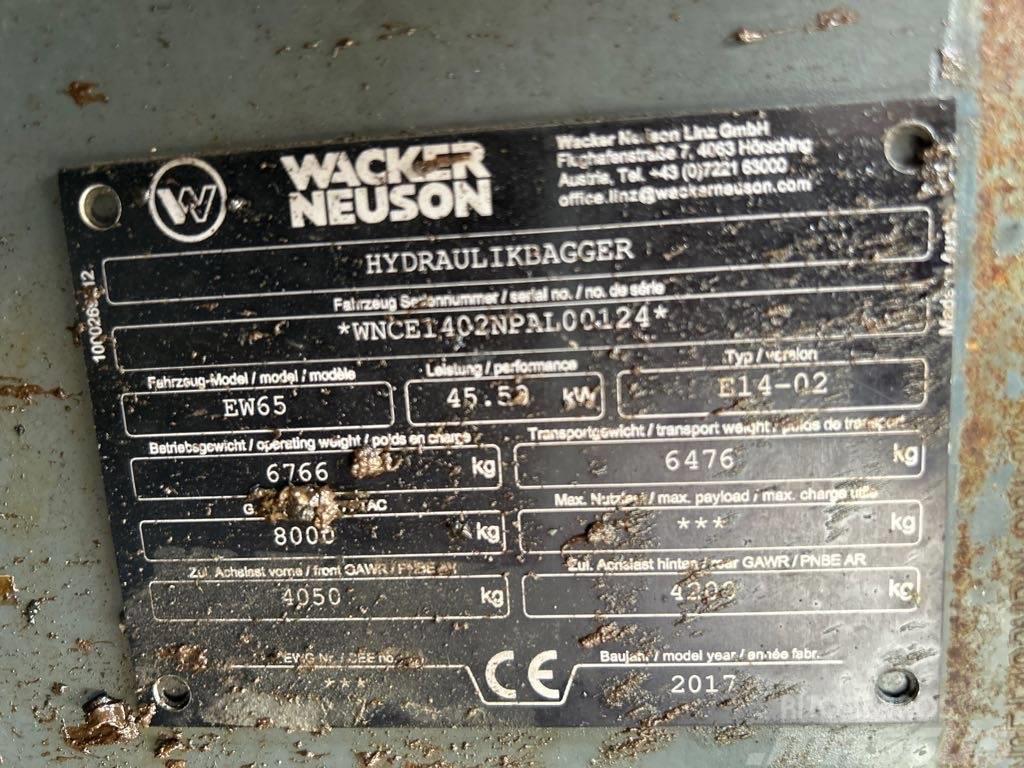 Wacker Neuson EW65 Kolesové rýpadlá