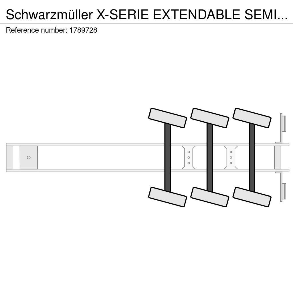 Schwarzmüller X-SERIE EXTENDABLE SEMI LOWLOADER/DIEPLADER/TIEFLA Podvalníkové návesy