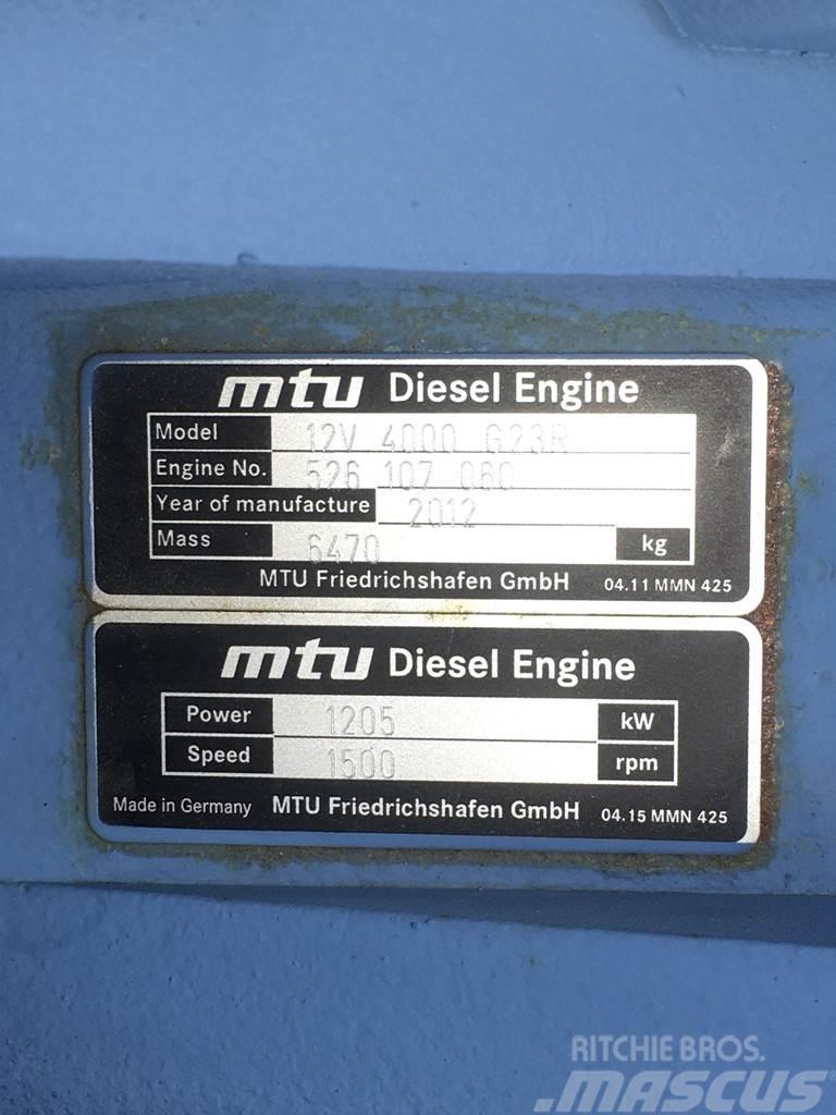 MTU 12V4000 G23R GENERATOR 1550KVA USED Naftové generátory