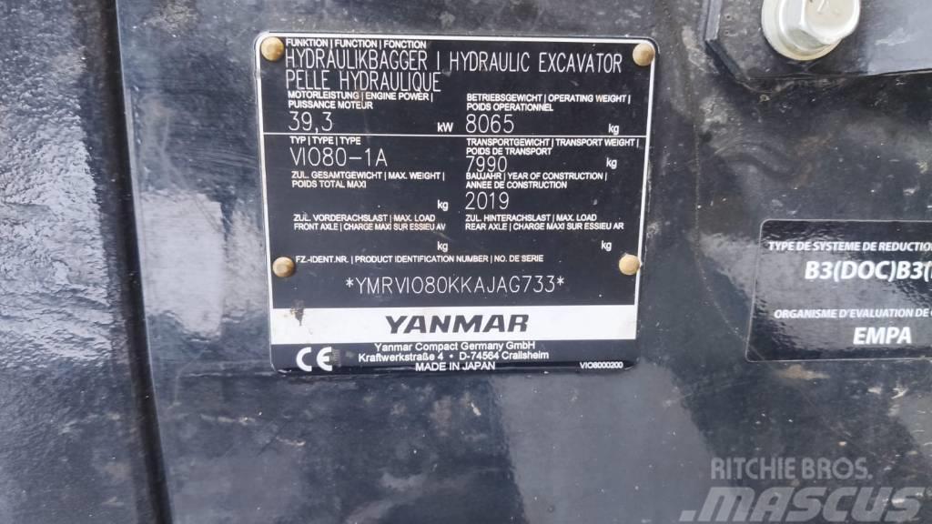 Yanmar Vio 80-1A Midi rýpadlá 7 t - 12 t
